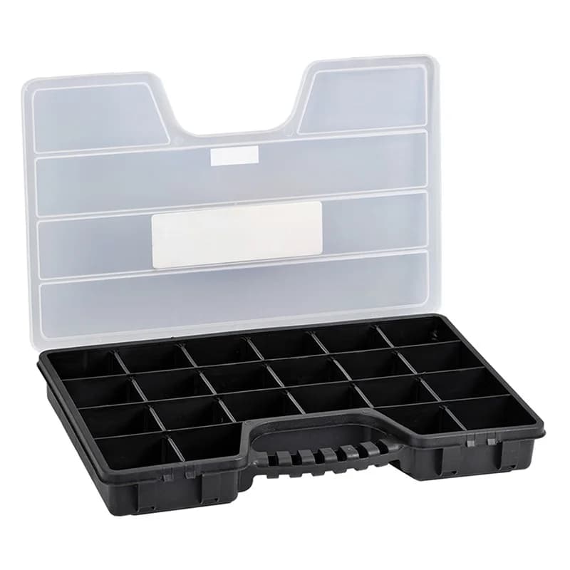 Transparent Plastic Toolbox, Precision Component Parts Box, Small Car Toolbox
