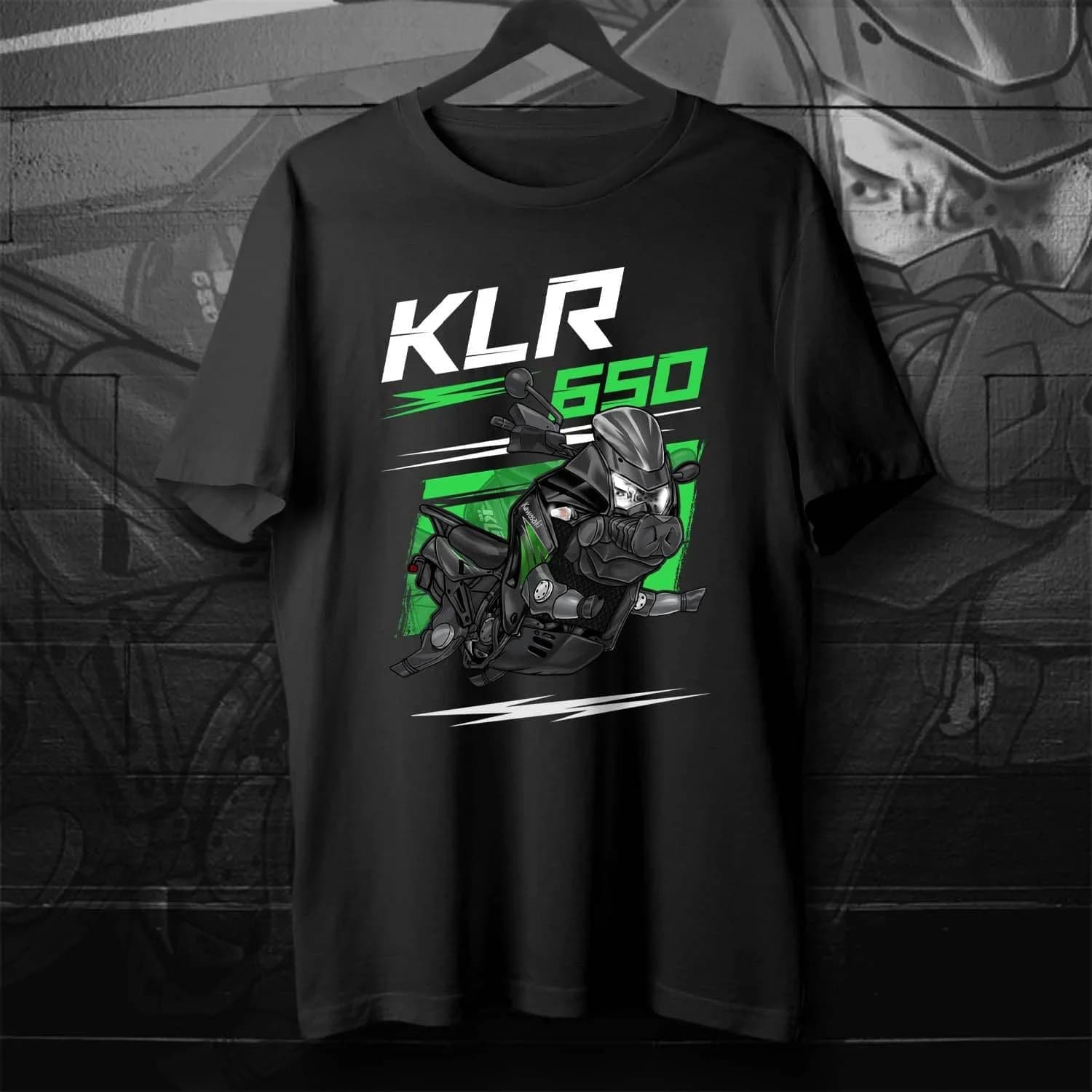 Classic Japanese Motorcycle KLR 650 Pig Inspiration T-Shirt 100% Cotton O-Neck Short Sleeve Casual Mens T-shirt Size S-3XL