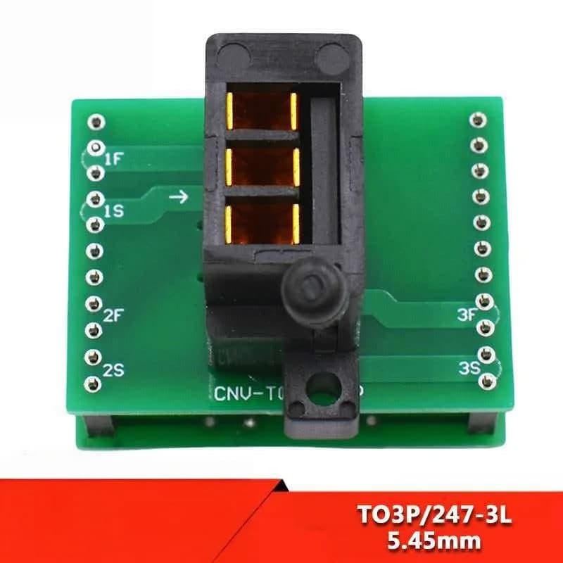 Aging seat TO3P/247 (80A) locking test seat (black) spacing 5.45MM gold-plated IC test fixture