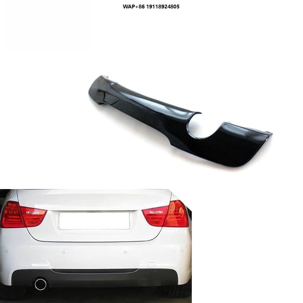 E90 Carbon Fiber Car Rear Bumper Lip Diffuser for B-MW E90 M TECH