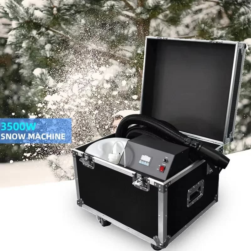 3500W Wireless Remote Control Snowflake Machine DMX 512 Electric Snow Maker for Christmas Outdoor Winter Metal for Factory