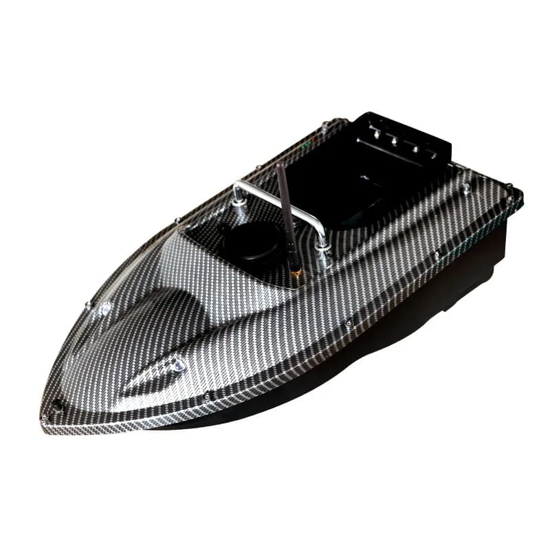 Custom-designed 500-meter intelligent remote-controlled bait boat with super-powered fishing and nest-building capabilities.