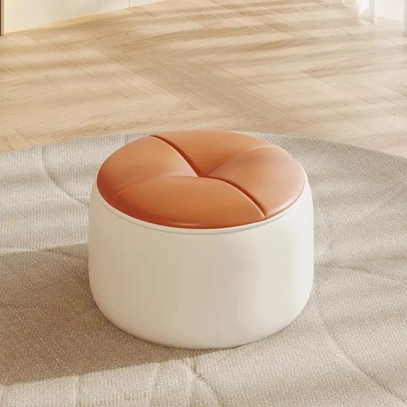 Retro Hallway Stool Chair Upholstered Bedroom Small Interior Stool Chair Modern Decorative Foot Rest Under Desk Room Furniture