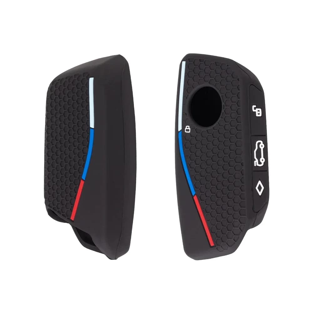Silicone Case For BMW 7 Series X7 I7 IX 740LI Alcantara Car Remote Key Case Cover Shell Accessories