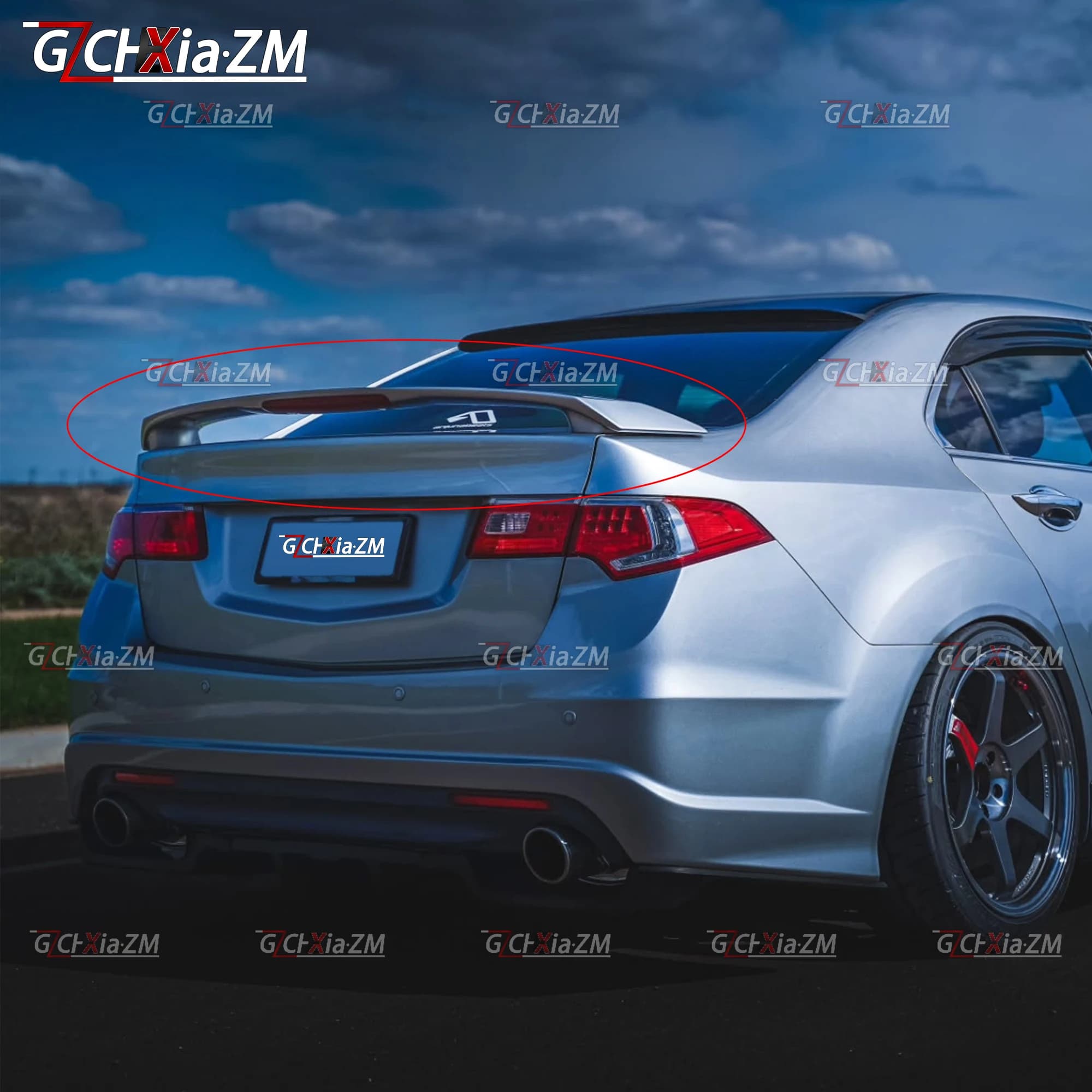 For Honda Acura TSX SPIRIOR 2009-2014 Original Factory Style Rear Spoiler High Quality ABS Material Body Kit Diffuser Wing