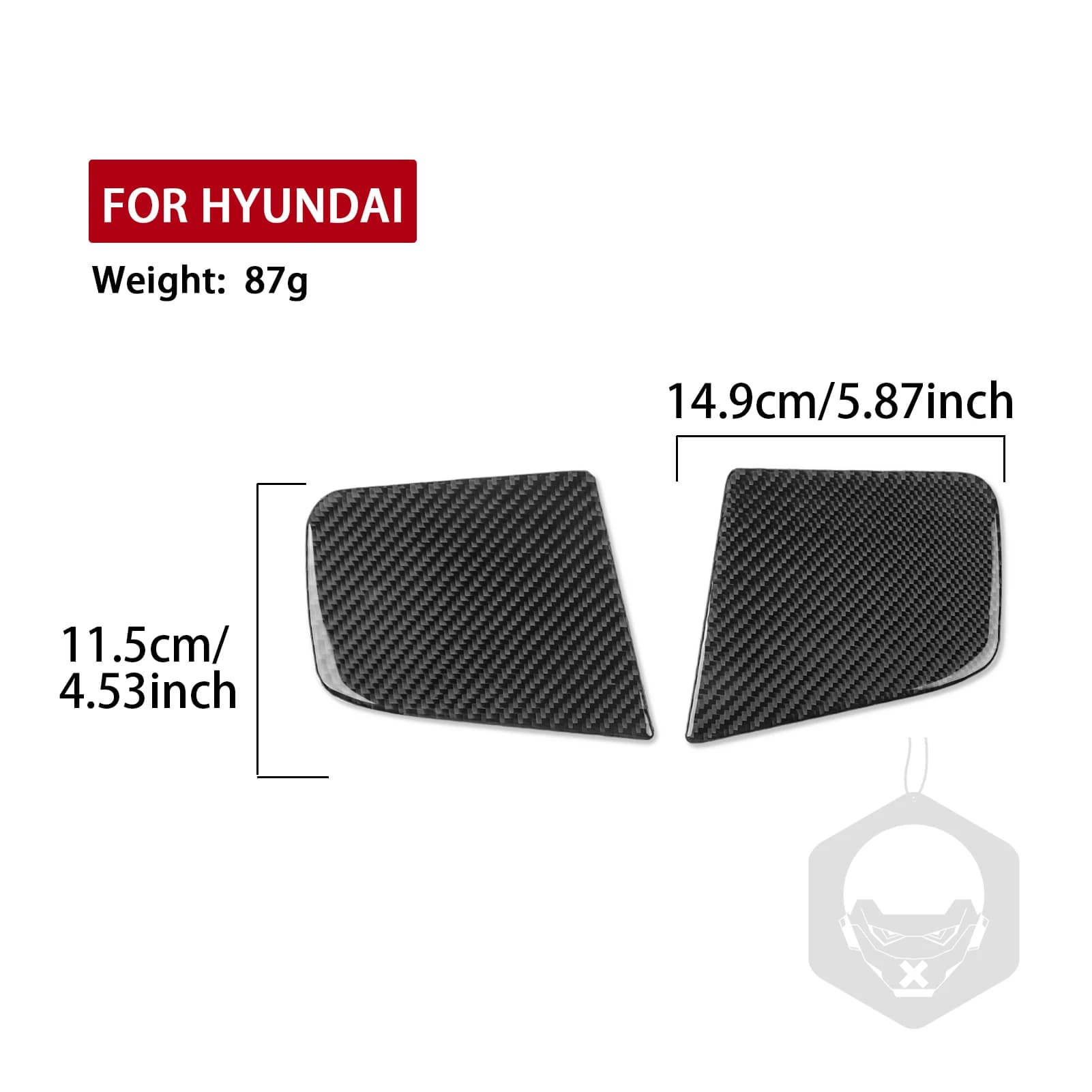 For Hyundai Elantra 2011-2016 Carbon Fiber Door pillar Panel Trim Cover Car Accessories Interior Decorative Stickers