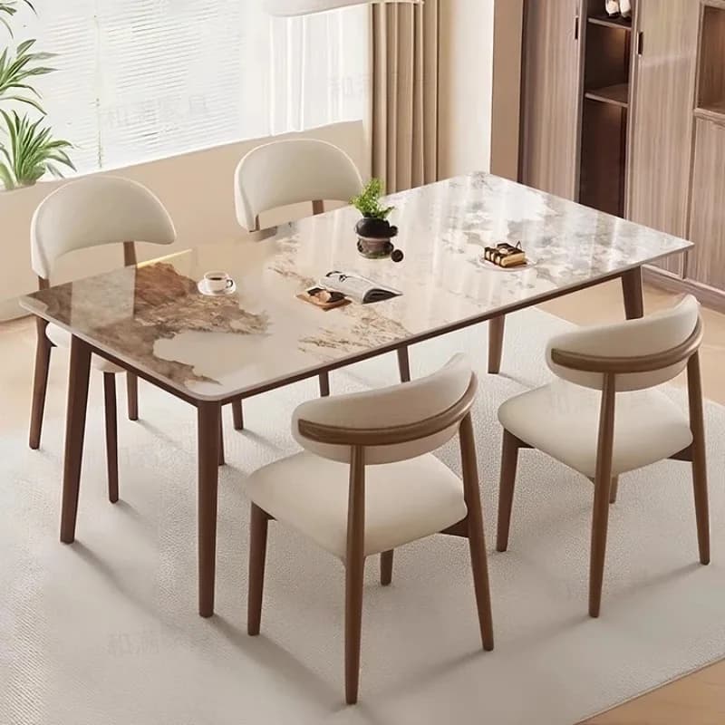 Design Luxury Square Dining Tables White Nordic Space Saving Home Dining Tables Marble Center High Juegos De Comedor Furniture