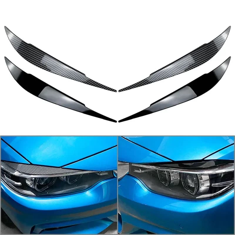 Car Front Headlight Eyebrow Decoration Trim For BMW 4 Series F32 F33 F36 2012-2020 For F80 M3 2014-2018 For F82 F83 M4 2015-2020