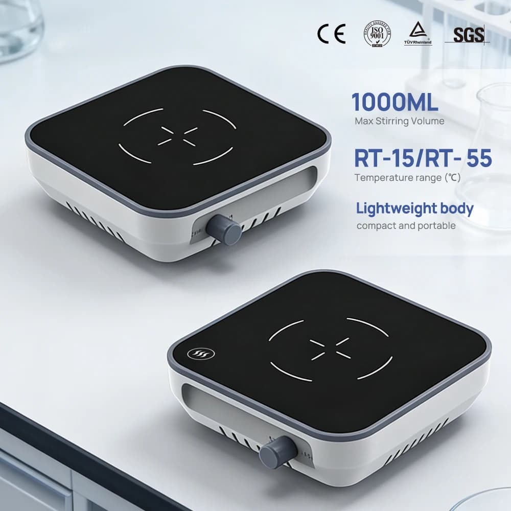 LICHEN Laboratory Stirrer Chemical Use 500ml Magnetic Stirrer with Hot Plate Mini Mixer