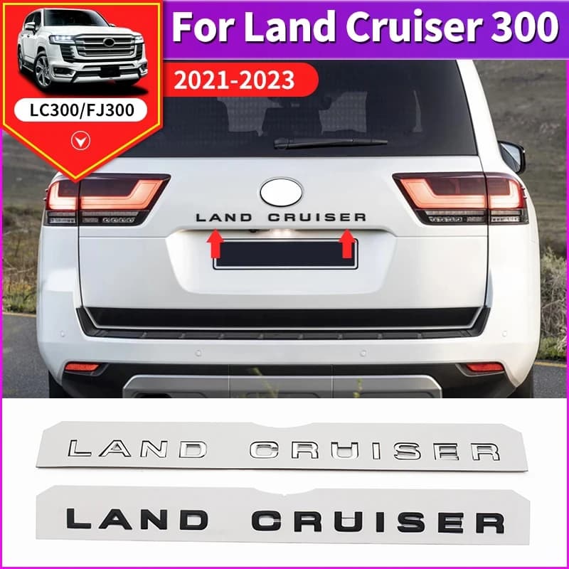 for 2021-2023 Toyota Land Cruiser 300 Lc300 VXR GXR 3D Letter Sticker Tailgate Badge Emblem Badge Exterior Modification Accessor