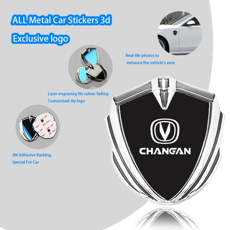 Car Body Metal Shield 3D Emblem Sticker Badge For Changan Cs95 Eado Cs55 Cs35 Plus X7 Plus Cs75 Hunter F70 Uni T Accessories