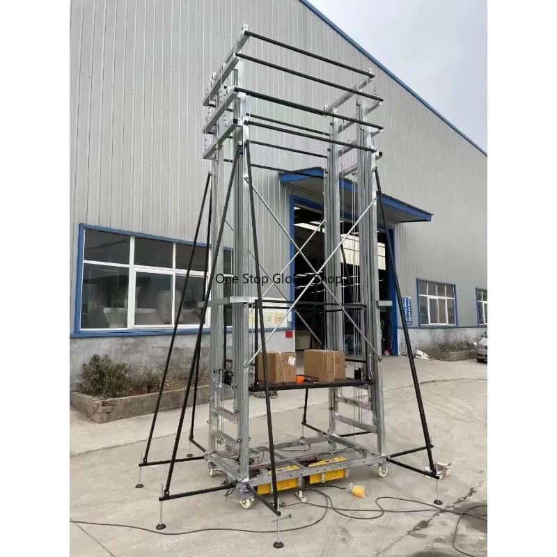 500kg 2-10m Foldable Electric Scaffold Safe Customizable Mobile Electric Lifting Scaffolding Lift Platform