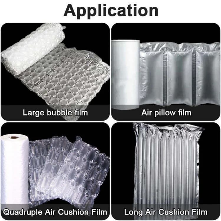 Electric Motor-Driven Automatic Inflatable Air Bag Filling Pillow Making Packaging Film Air Bubble Cushion Machine
