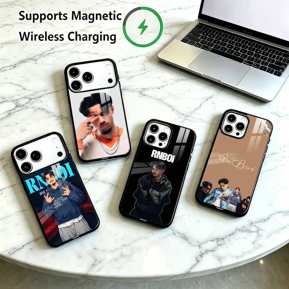 RNBOI Rapper Singer  Phone Case For iPhone18 17,16,15,14,13,12,11 Plus,Pro Supports Magnetic Wireless Charging Gift