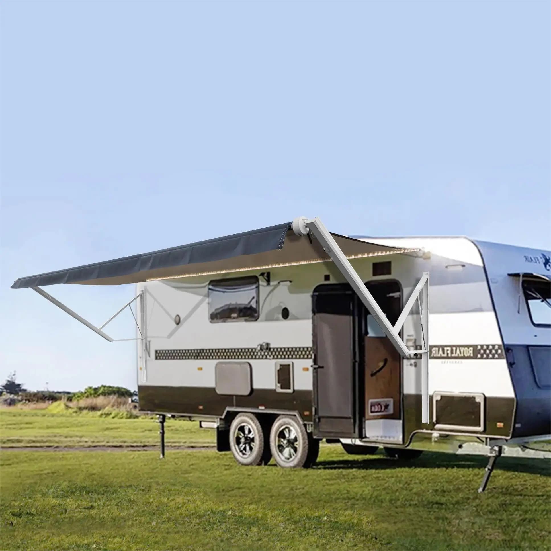 Aluminum Alloy 8ft Side Mounted RV Awning for Camper Travel Trailer Motorhome