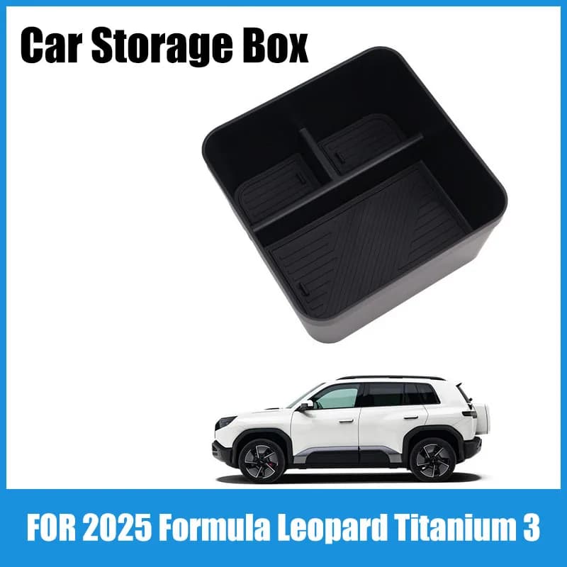 Suitable for 2025 Formula Leopard Titanium 3 central control armrest box storage box Titan 3 with refrigerator car accessories