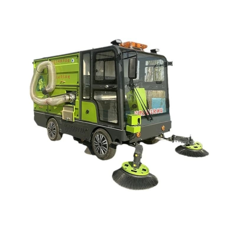Community Park Street Sweeper Sweeper Driving Sweeper