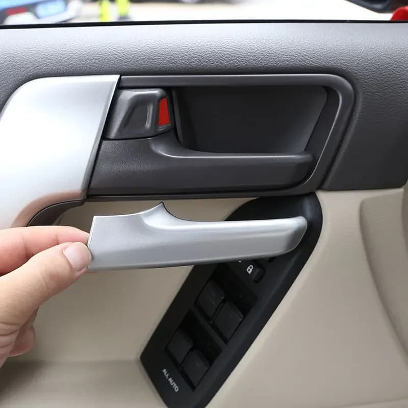 For Toyota Land Cruiser Prado 150 2010-2018 ABS Carbon Fiber Car Inner Handle Decorative Cover Interior Car Accessories
