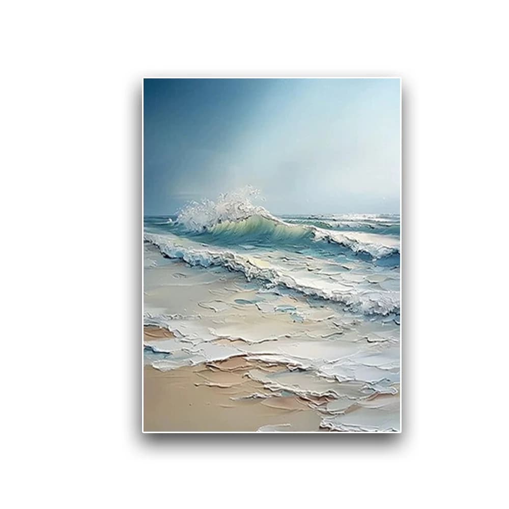 The Mediterranean Sea Landscape Picture Handmade Oil Painting Seascape Canvas Wall Painting For Home Wall Artwork Decor Salon