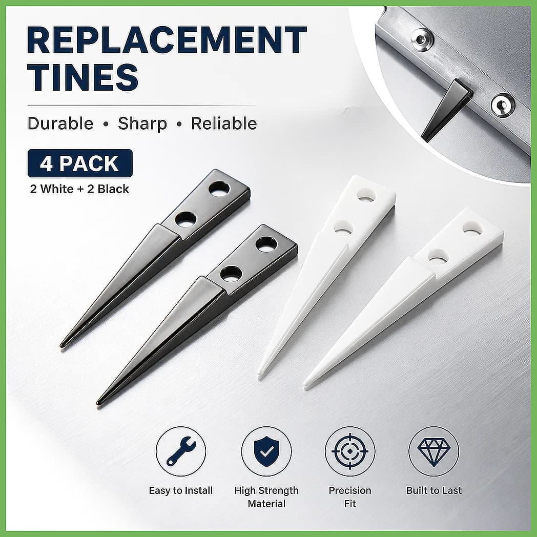 1/2/4Pair White Black Straight Pointed Ceramic Tips Replaceable Heat Resistant Non-Conductive Heads for Ceramic Tweezers