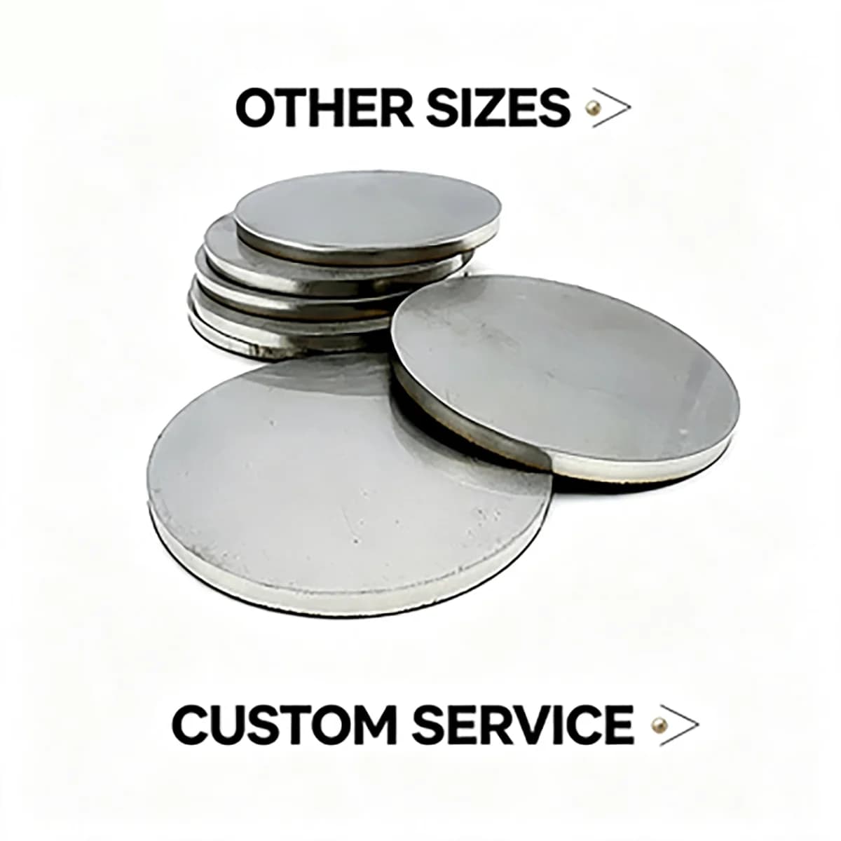Solid Round Stainless Steel Disc No‑Hole Circular Metal Plate Anti‑Rust for DIY Machining Fixture Mechanical Processing Parts