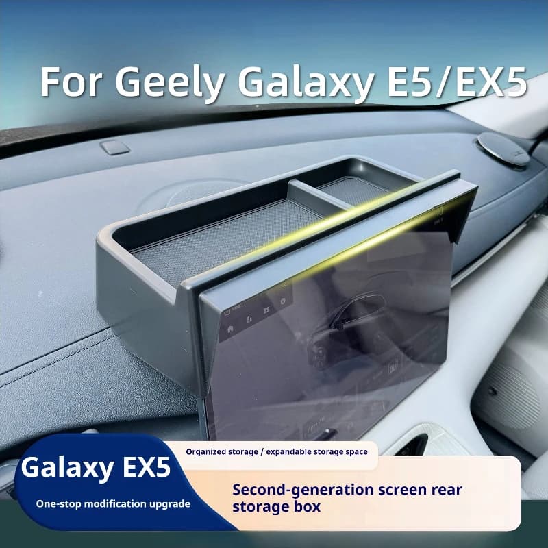 For Geely Galaxy E5 /EX5 Car Screen Rear Storage Box Center Console Dashboard Screen Rear Storage Box Interior Auto