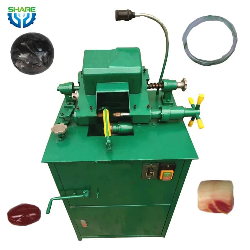 Automatic Lapidary Shaping Machine Gemstone Forming Machine Cabochon Stone Beads Making Machine