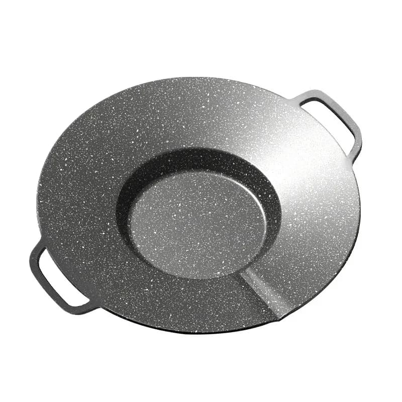 Commercial non-stick pot frying shabu-shabu integrated household fried potato thickening and deepening frying pan pan