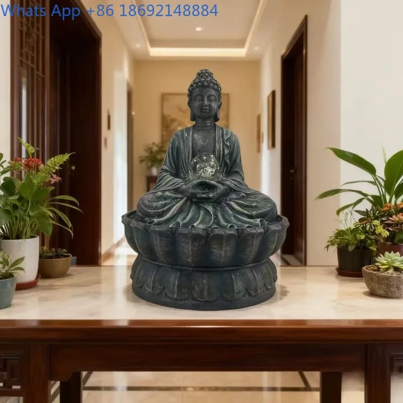 Flowing Water Ornament Feature Chinese Zen Ornament Home Desktop Office Entrance Flowing Water Device Water Circulation