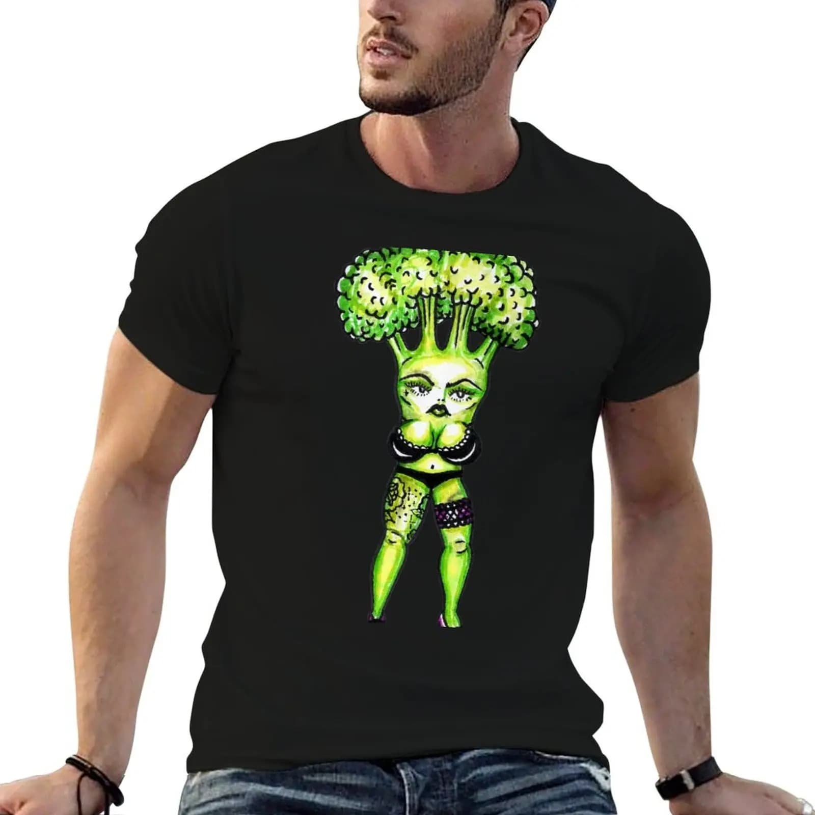 Broccsanne T-Shirt football t shirt hippie clothes mens graphic t-shirts hip hop