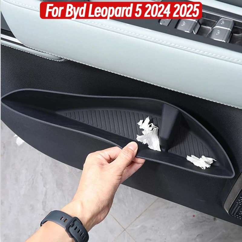 Car Door Side Storage Box For Byd Leopard 5 2024 2025 Gate Slot Anti Dirty Storage Organizer Tidying Car Accessories