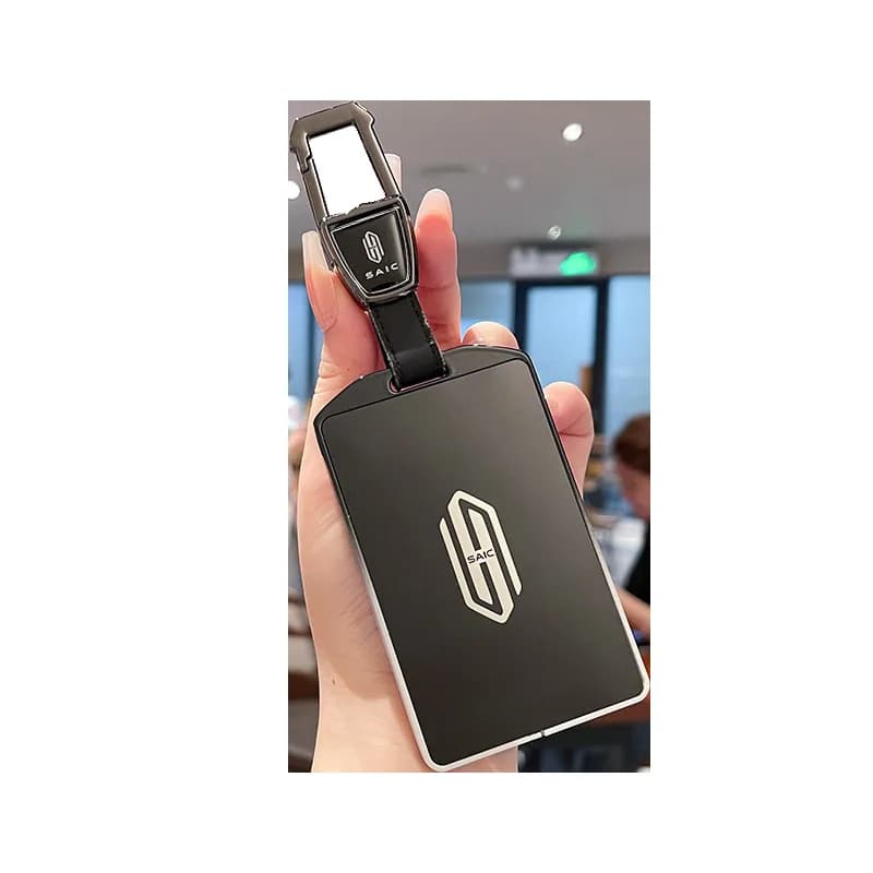 Premium Zinc Alloy Card Key Cover Case for SAIC H5 EREV/EV Edition (2025) - Protective Key Fob Shell Key Bag Chain