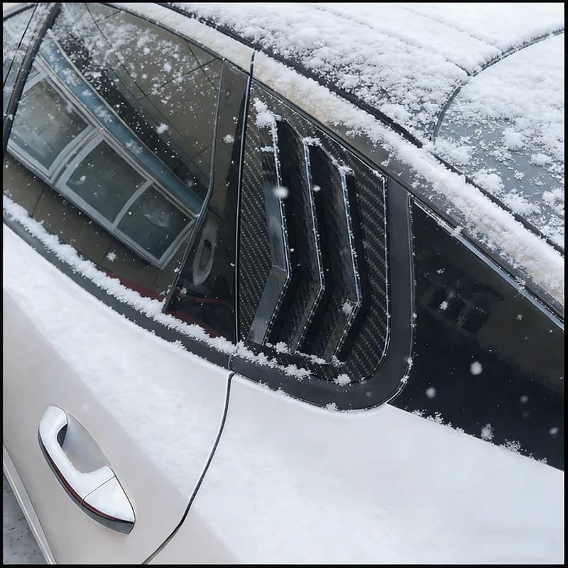 Car Styling For Kia Optima 2011-2019 K5 Sedan Rear Window Shades Shutter Louver Vent Cover Trim Auto Parts Accessories