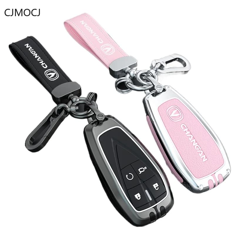 Premium Zinc Alloy Key Cover Case for Changan CS75 Plus / Eado Plus / Oshan X5 / X7 Plus (2024) - Protective Key Fob Shell