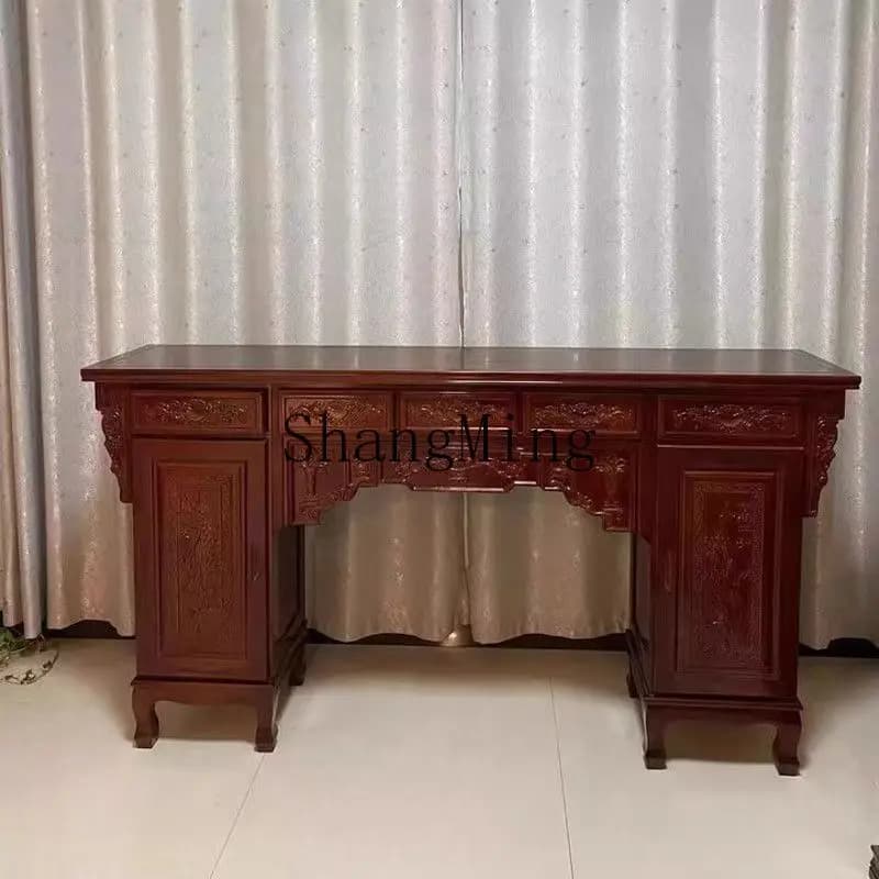 SM all solid wood table Chinese Shentai Buddhist table household Buddhist cabinet Zhongtang solid wood carving flower cabinet