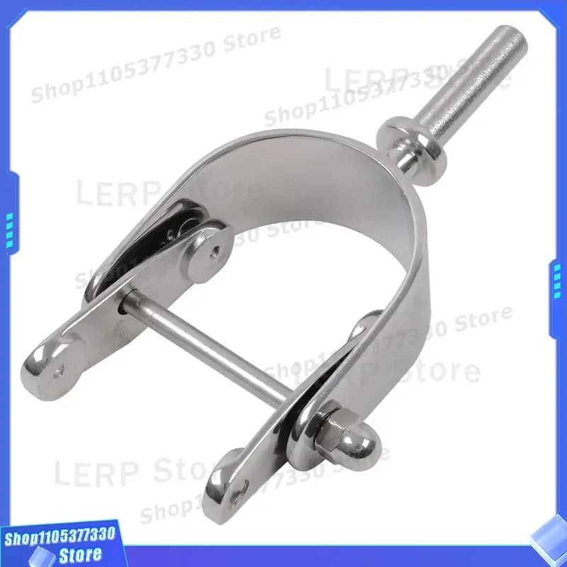 316 Stainless Steel Heavy Duty Claw Paddle Lock Bracket for Small Fishing Boats Motorboats Rowing Pin Holder Marine Hardware