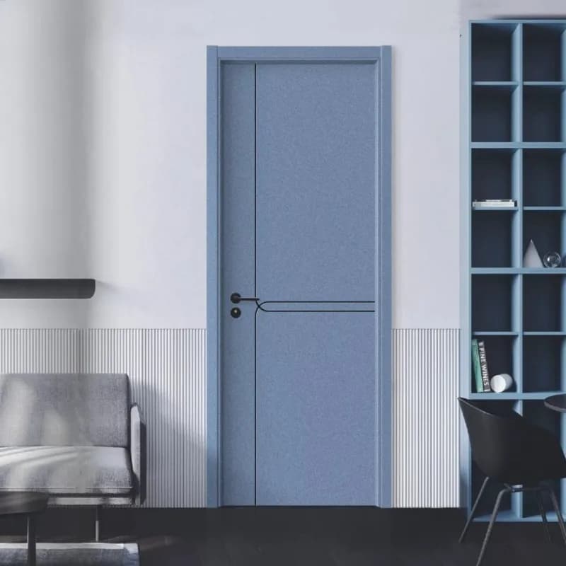 The new model belongs to lacquer crystal paint door oak solid wood room bedroom minimalist fashion B & B