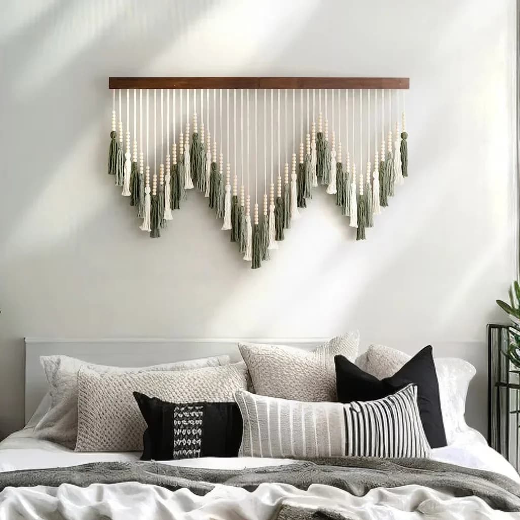 New Nordic Style Tassel Wall Decoration Handwoven Tapestry Background Decoration Bohemian Home Decoration Wall Hanging
