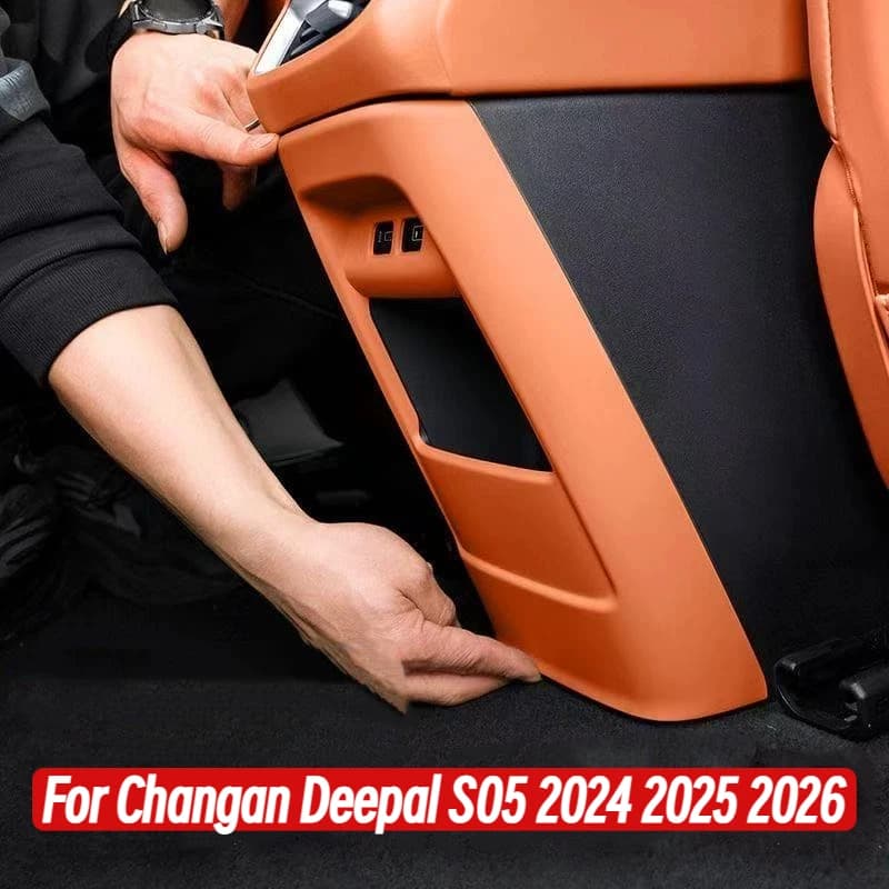 For Changan Deepal S05 2024 2025 2026 ABS Rear Armrest Box Anti Kick Protection Cover Mat Car Interior Accessories
