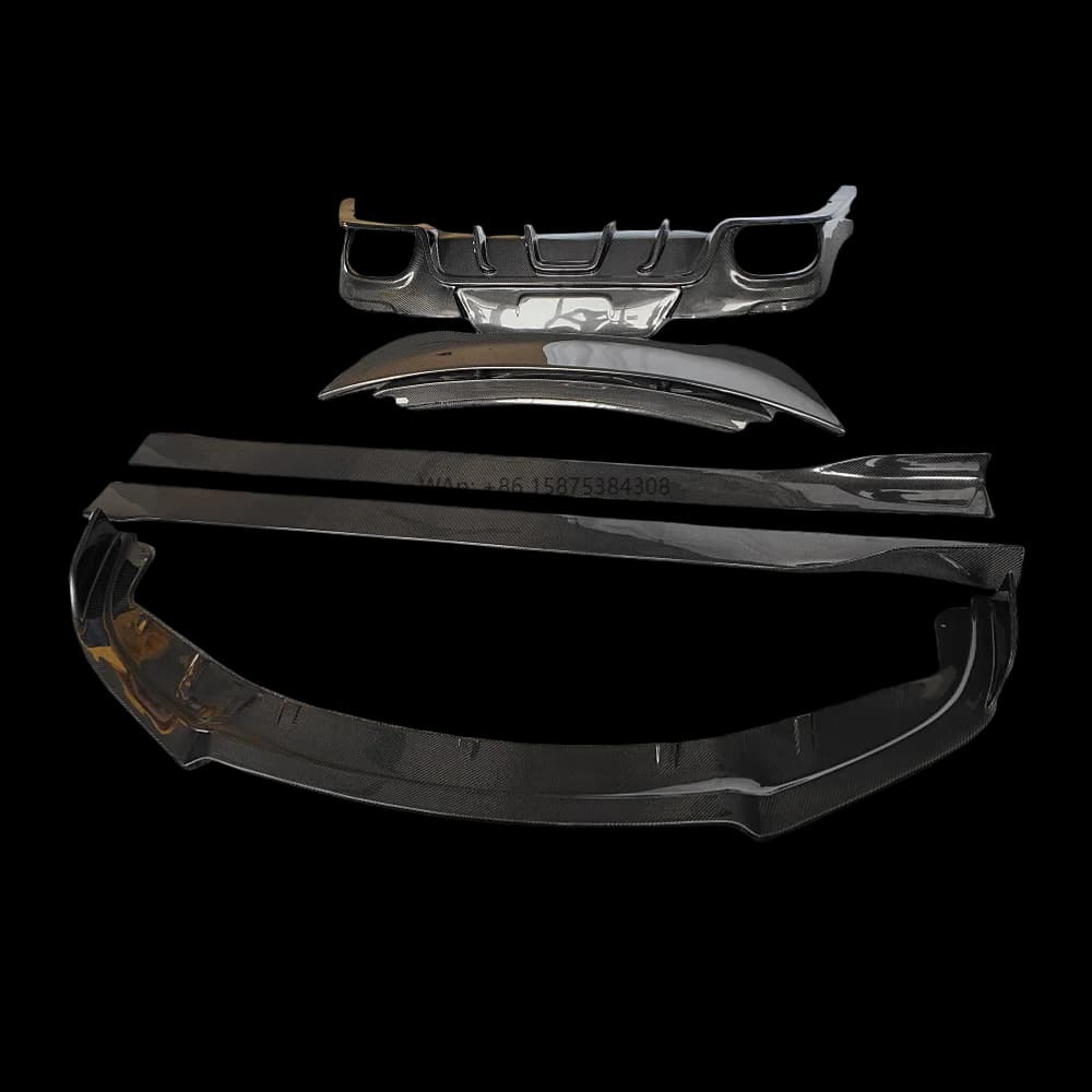 Carbon Fiber Body Kit for 14-16 Year Panamera 970 Upgraded Front Lip Rear Diffuser Side Skirts and Rear Spoiler