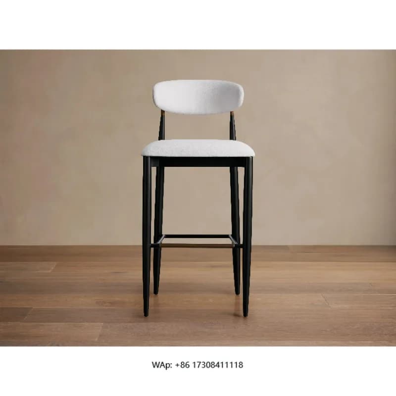 Modern style solid armless stool outdoor bar chair garden set high pole stool outdoor patio furniture