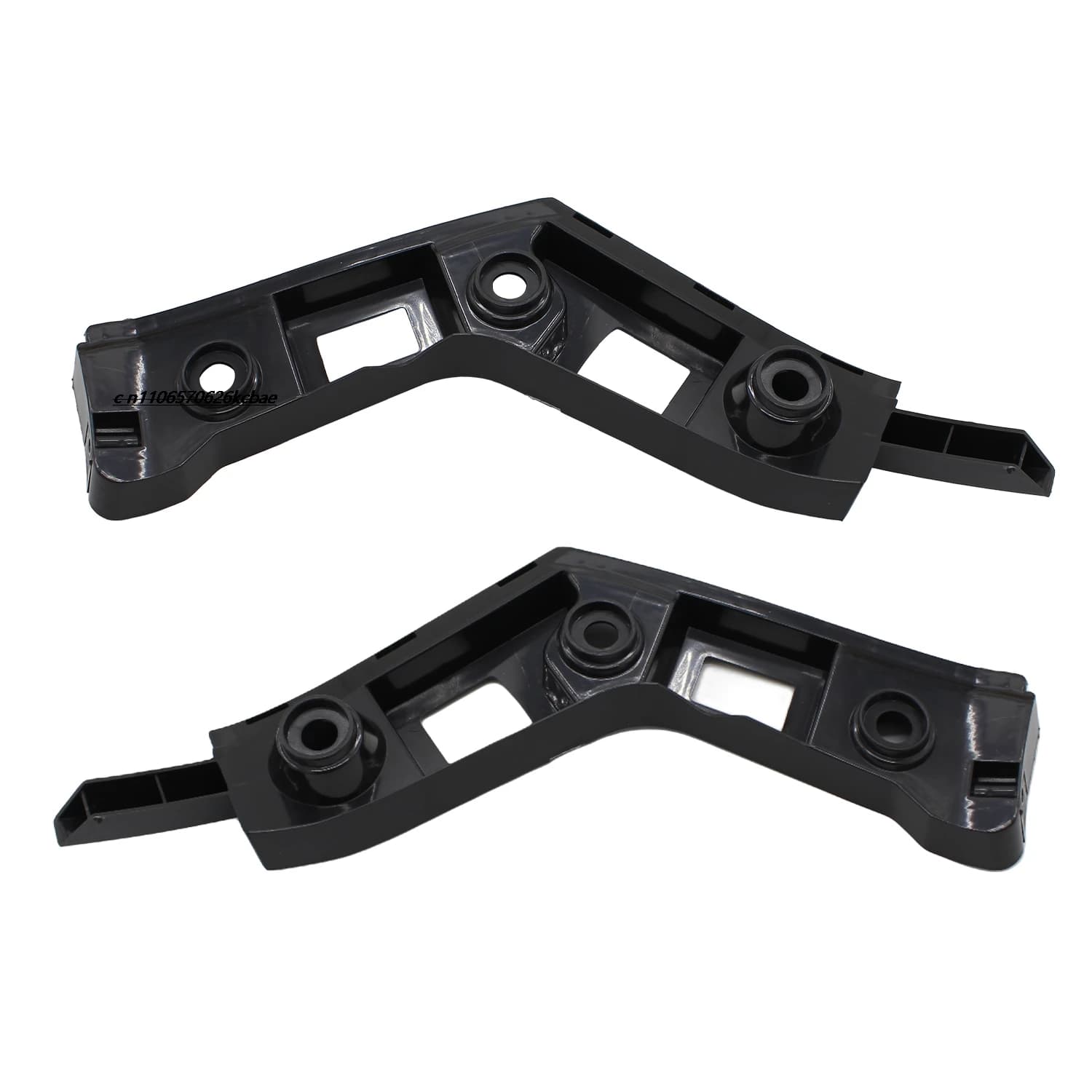 Plastic fixing parts for the rear bumper lifting lugs of the Volkswagen GOLF MK7 and the rear bumper large bracket