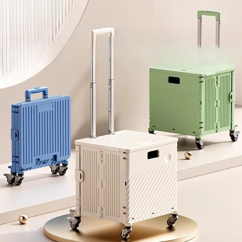 Shopping cart, small pull cart, household portable folding shopping cart, trailer to pull goods and pick up express light