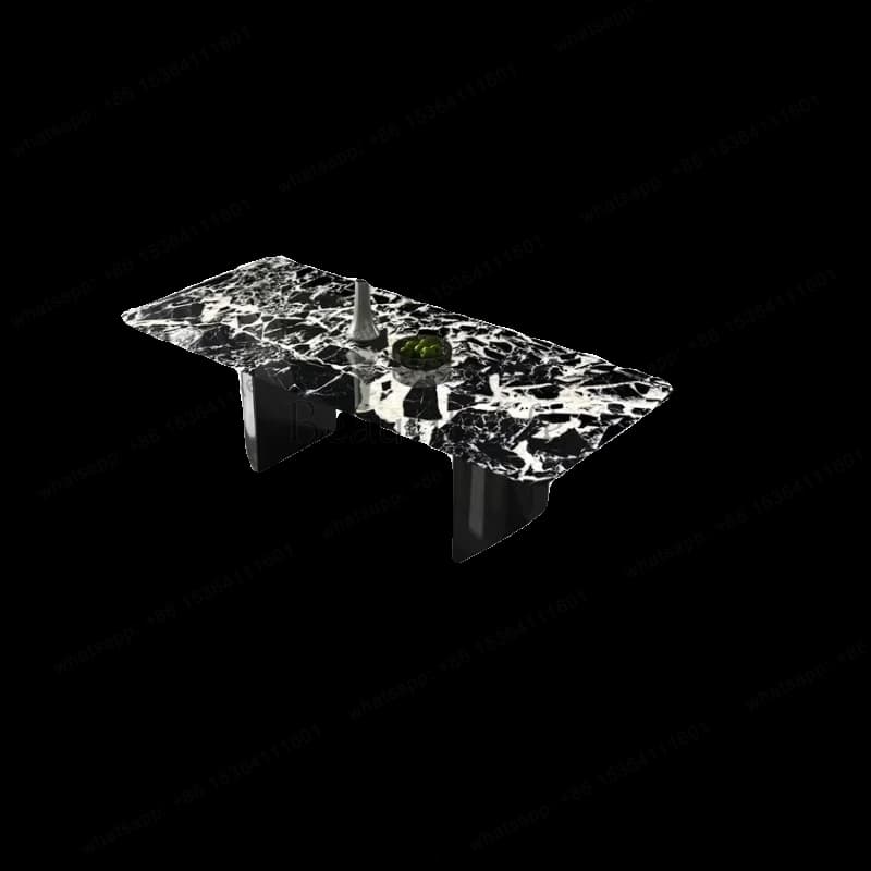 FG10Light luxury dining table Luxury stone Italian home marble High-end designer restaurant Modern simple dining table