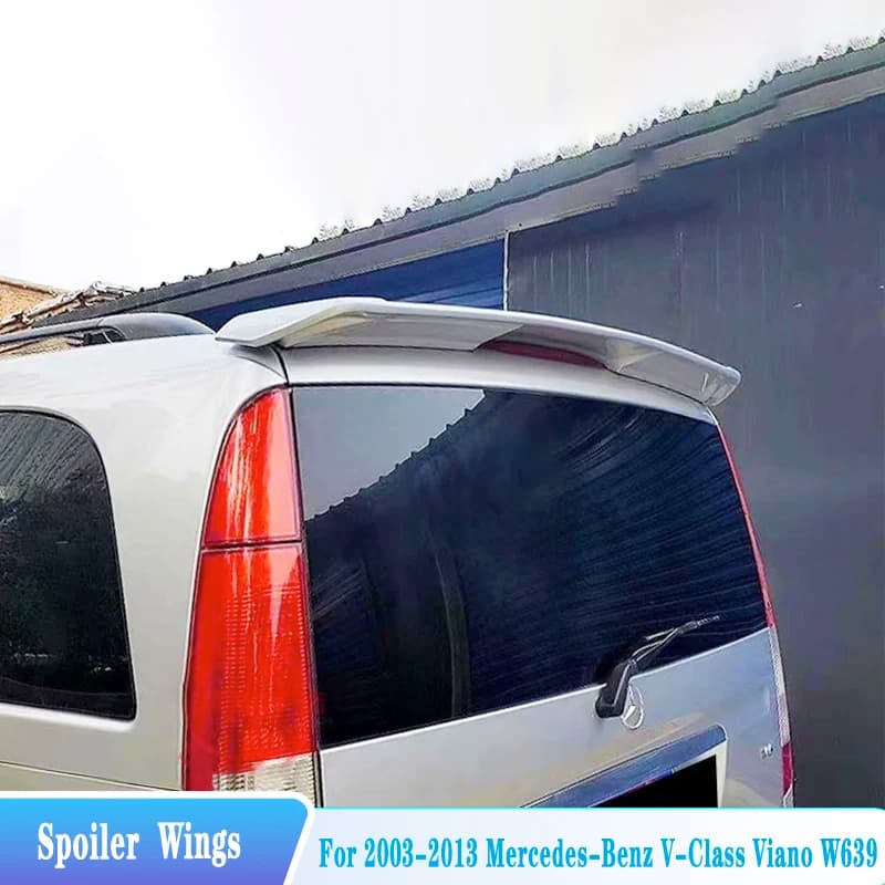 For 2003-2013 Mercedes-Benz V-Class Viano W639 Rear Roof Spoiler Wings ABS Plastic Car Exterior Tuning Trim Body Kit Accessories