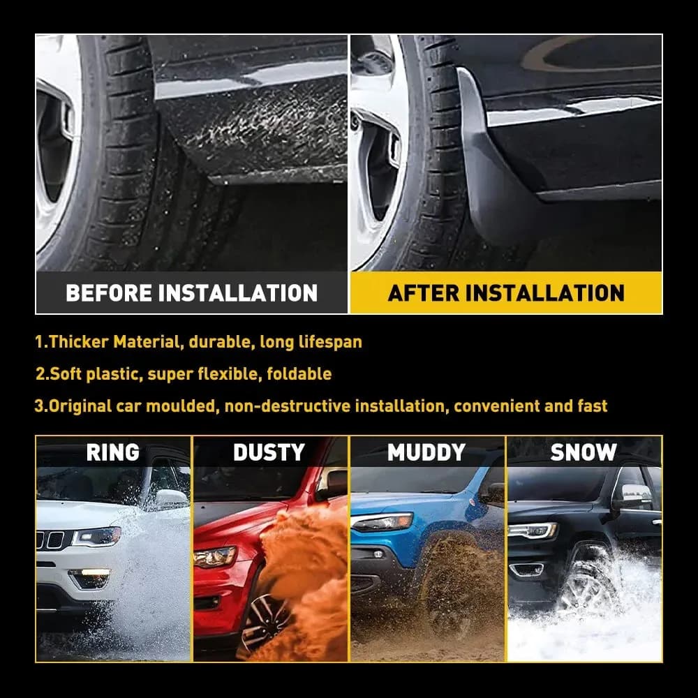 For Chery Tiggo 2 Pro 2023 Mudguards Fenders Black ABS Material Auto Tire for Protection Vehicle Exterior Styling Accessory