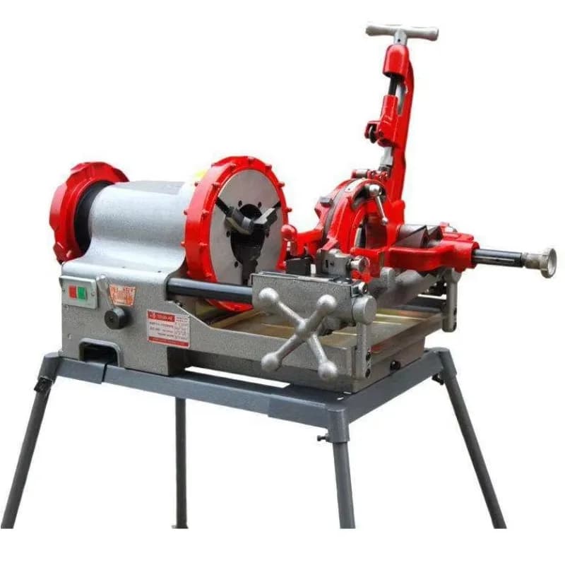 Heavy  Pipe Threader Threading Machine for 1/2''-4'' Pipes - Compact Size for Easy Storage And Use