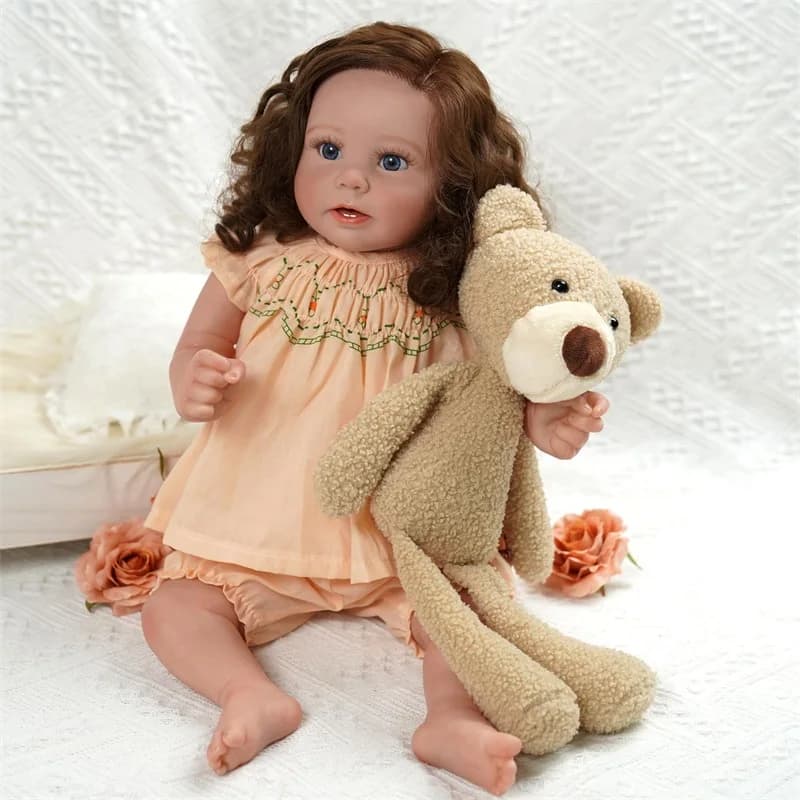 Wholesale Stella 20 Inch Reborn Baby Girl Fashion Doll Mini Soft Toy Model DIY Hand-Painted