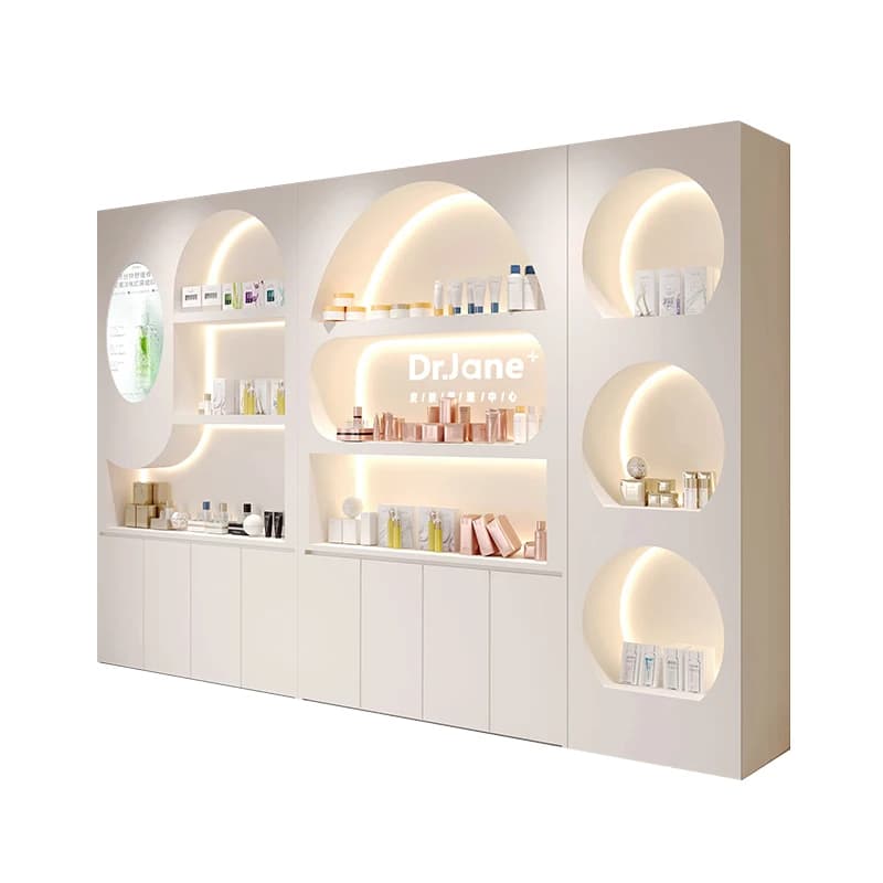 Nordic Cosmetics Display Cabinet High-end Atmospheric Beauty Salon Product Shelf Skin Care Products Display Makeup Cabinet FYMC