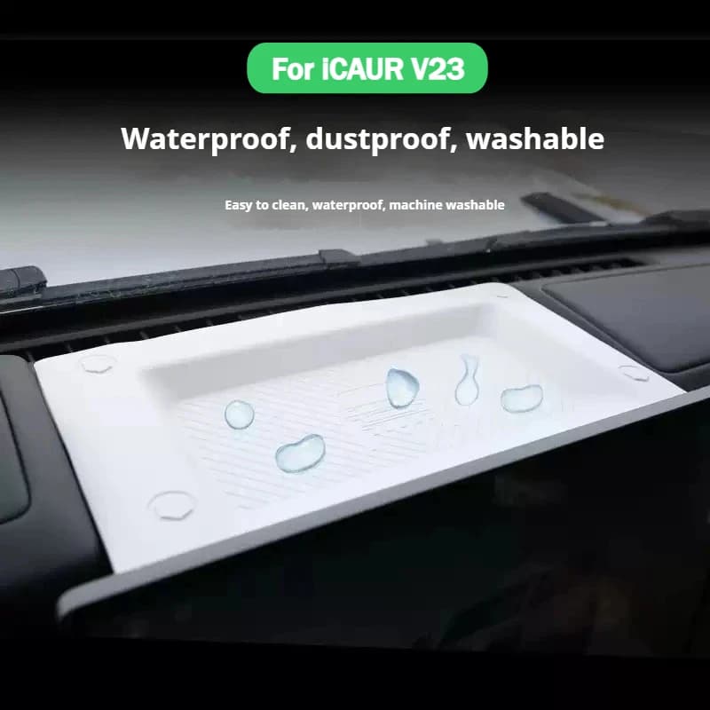 For Chery ICAR V23 Car NFC Silicone Pad Silicone Pad for Dashboard Rear Storage Silicone Box Anti Fouling Dustproof Accessories